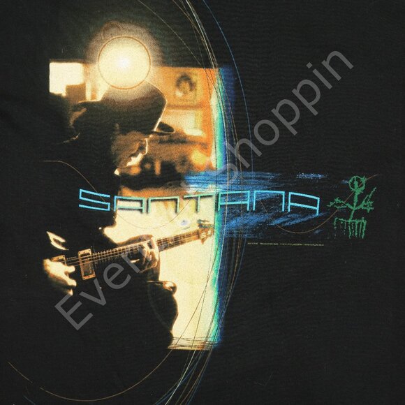 Vintage Santana 2002 All Is One Tour T Shirt in Black Size Large - Picture 3 of 8